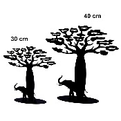 Arbre à bijoux : LE BAOBAB ET L'ÉLEPHANT 