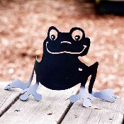 Photophore artisanale en acier : BOB LA GRENOUILLE