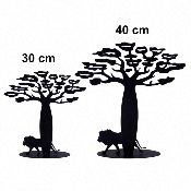 Arbre à bijoux : LE BAOBAB ET LE LION 