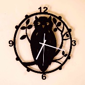 Horloge Artisanale en acier : HENRY LE HIBOU