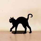 Figurine artisanale en acier : MAX LE CHAT