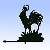 Girouette artisanale : POLO LE COQ