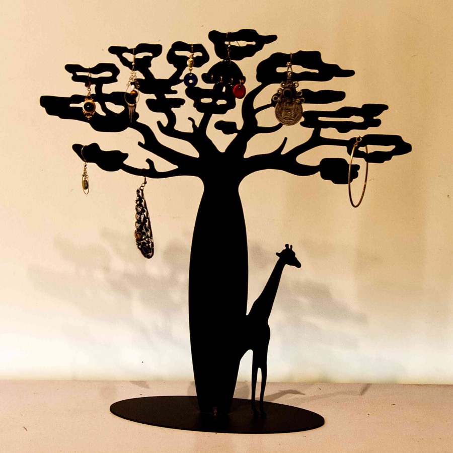 Arbre à bijoux : LE BAOBAB ET LA GIRAFE 