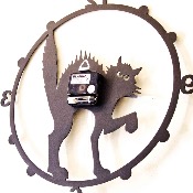 Horloge Artisanale en acier : HENRY LE HIBOU