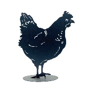 Déco de Jardin en acier : MARINETTE LA POULE