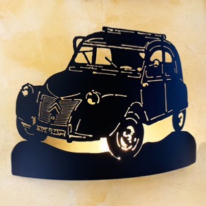 applique lumineuse pour les amateurs de 2CV